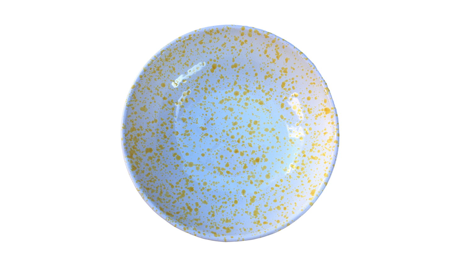 Yellow Splatter Plate
