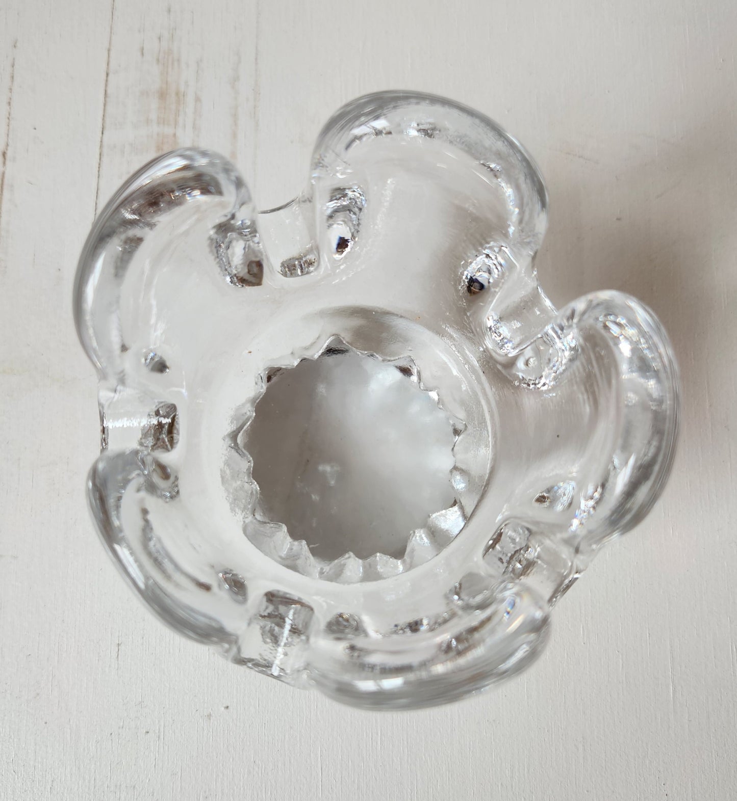 Swedish Sunflower Crystal Votive Holder