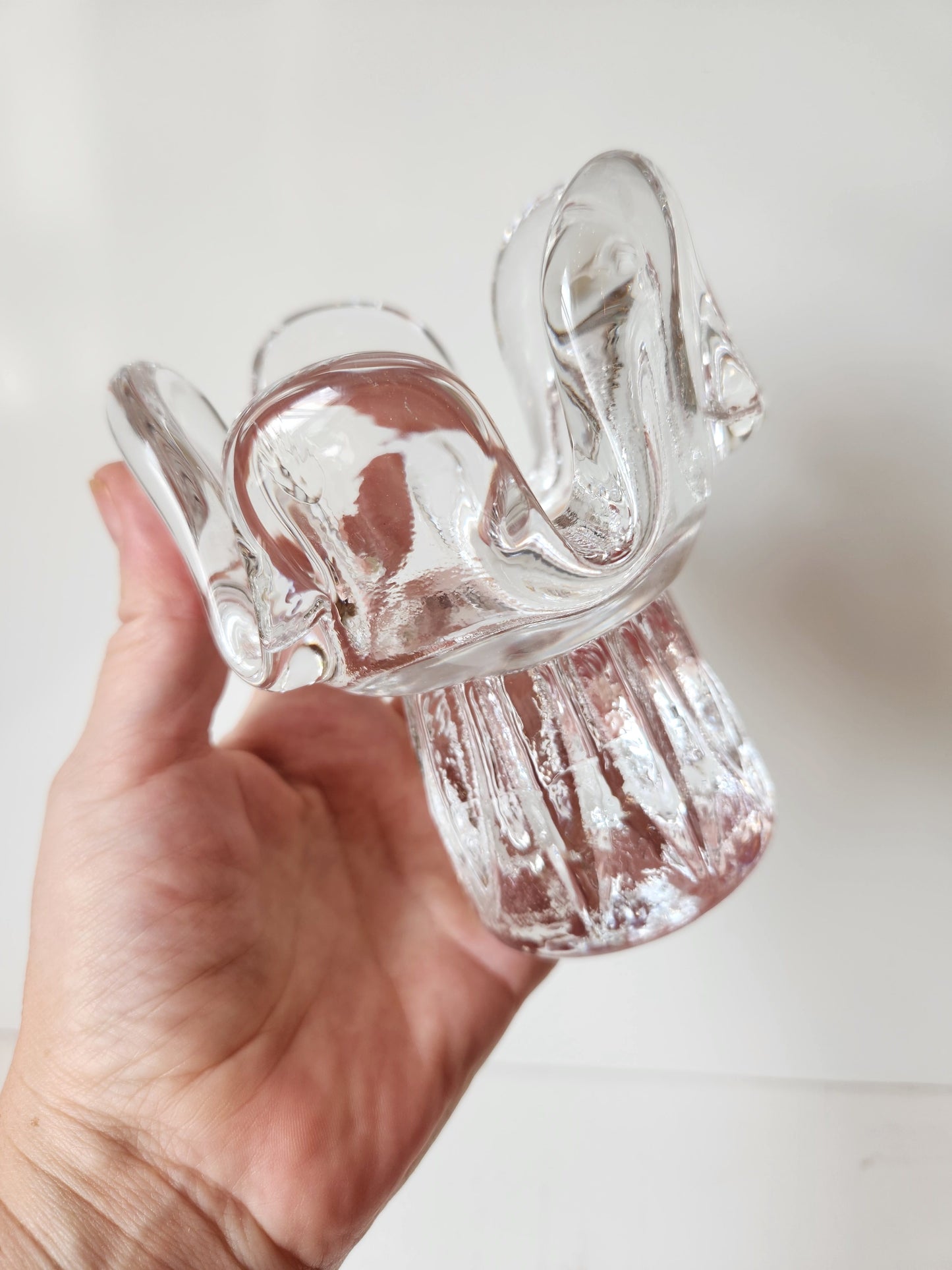 Swedish Sunflower Crystal Votive Holder