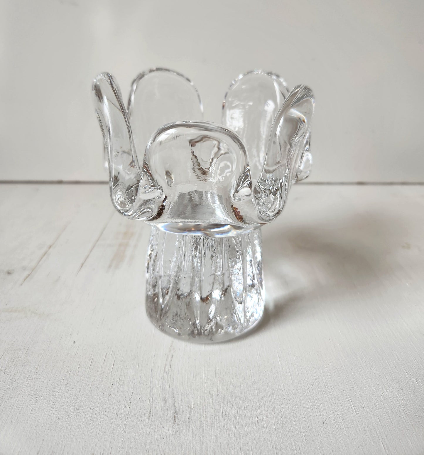 Swedish Sunflower Crystal Votive Holder