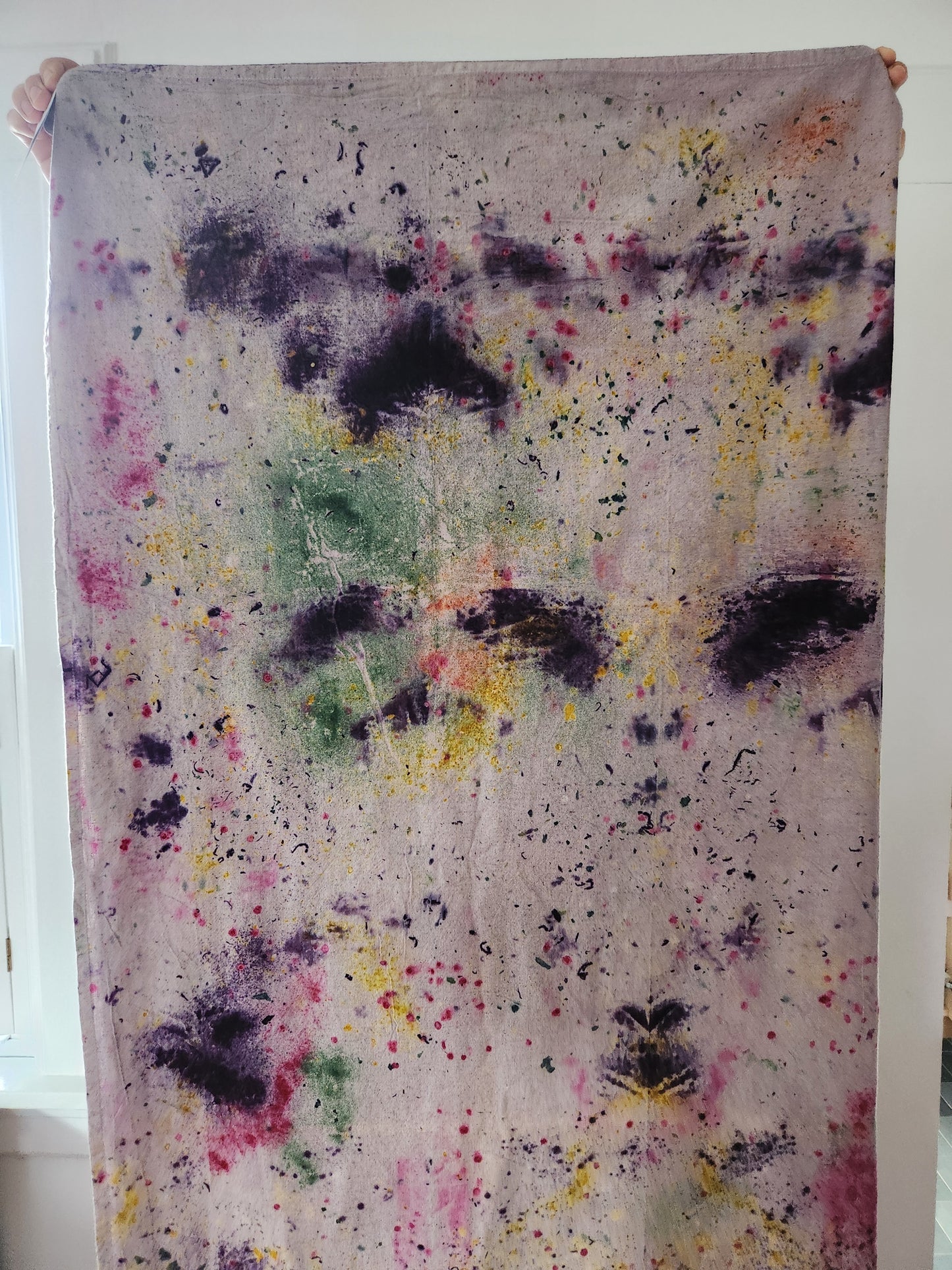 Abstract Speckled Dyed Cotton Tablecloth