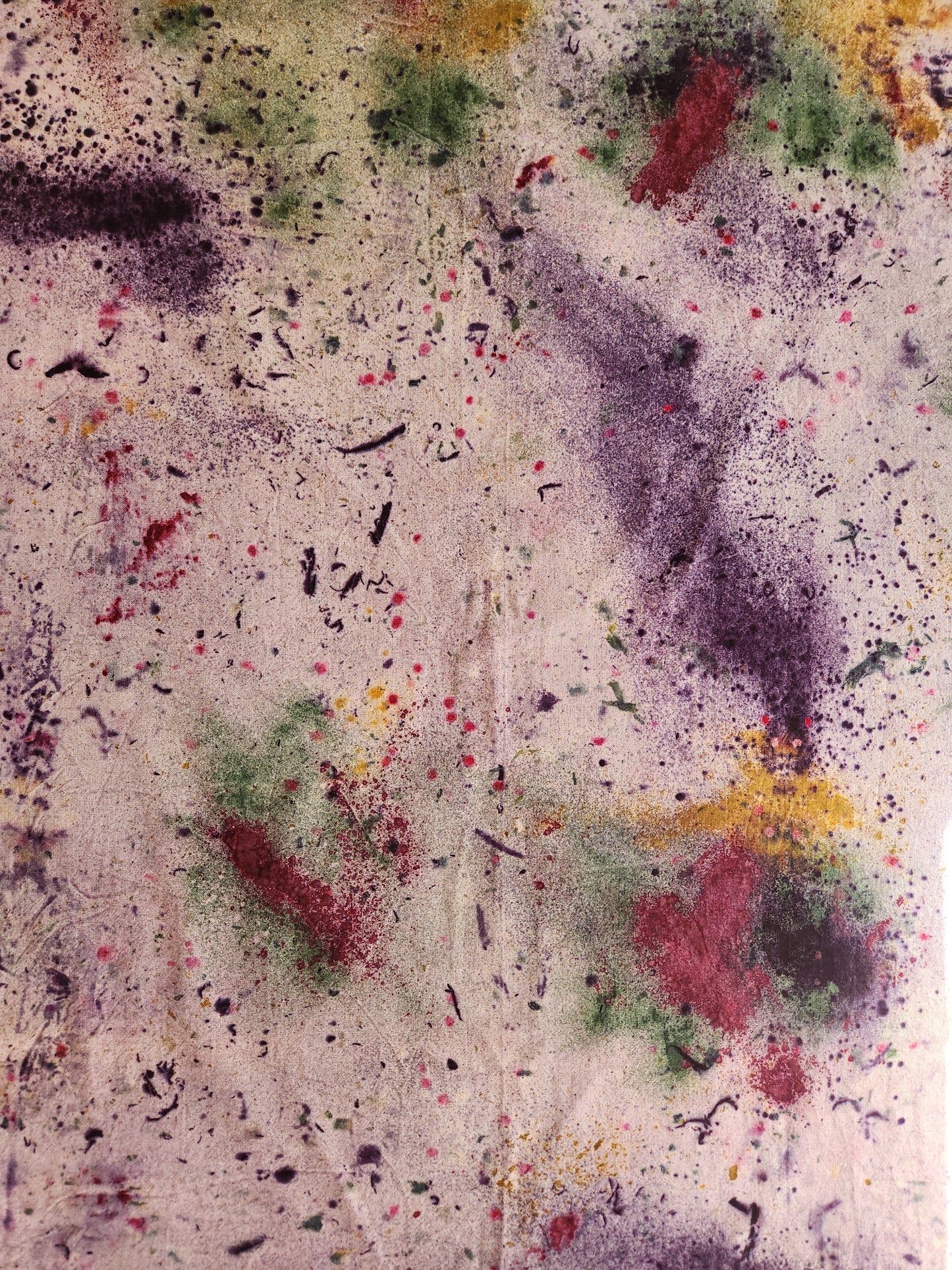Abstract Speckled Dyed Cotton Tablecloth