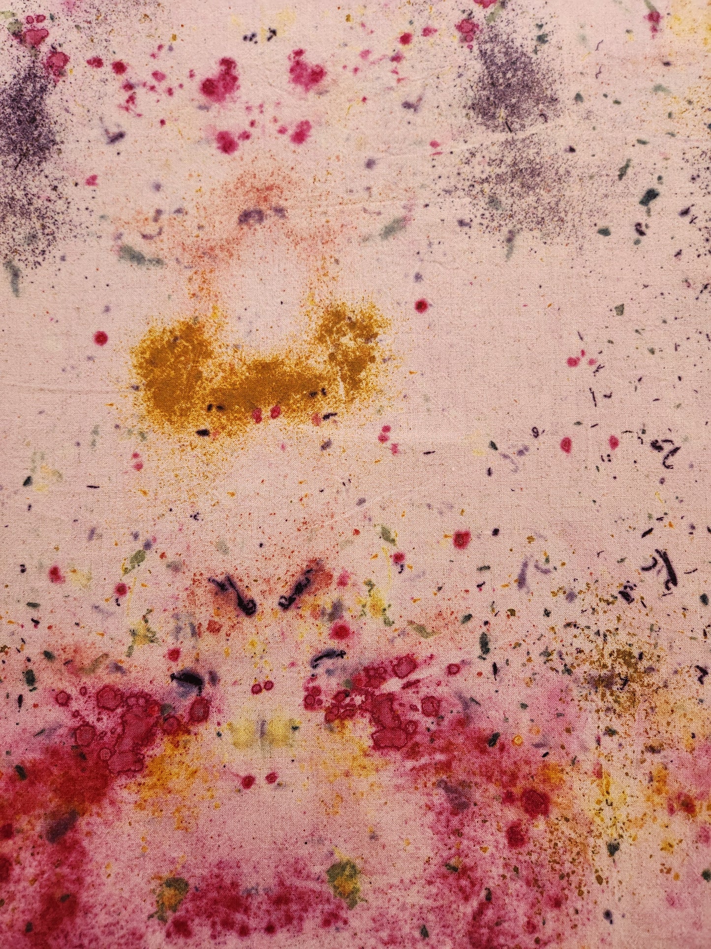 Abstract Speckled Dyed Cotton Tablecloth