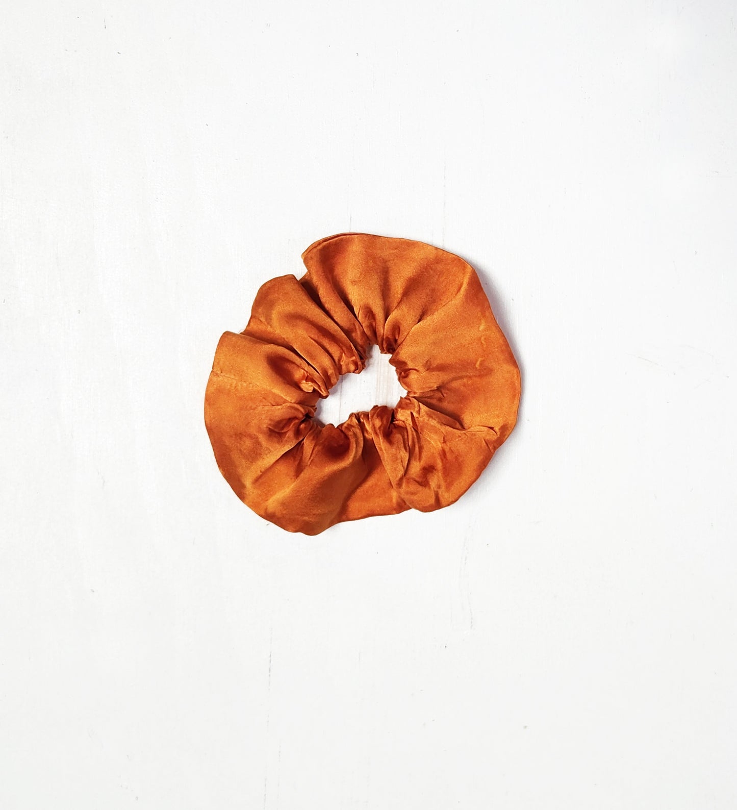 EARTH TONES Solid Botanically Dyed Silk Hair Scrunchie