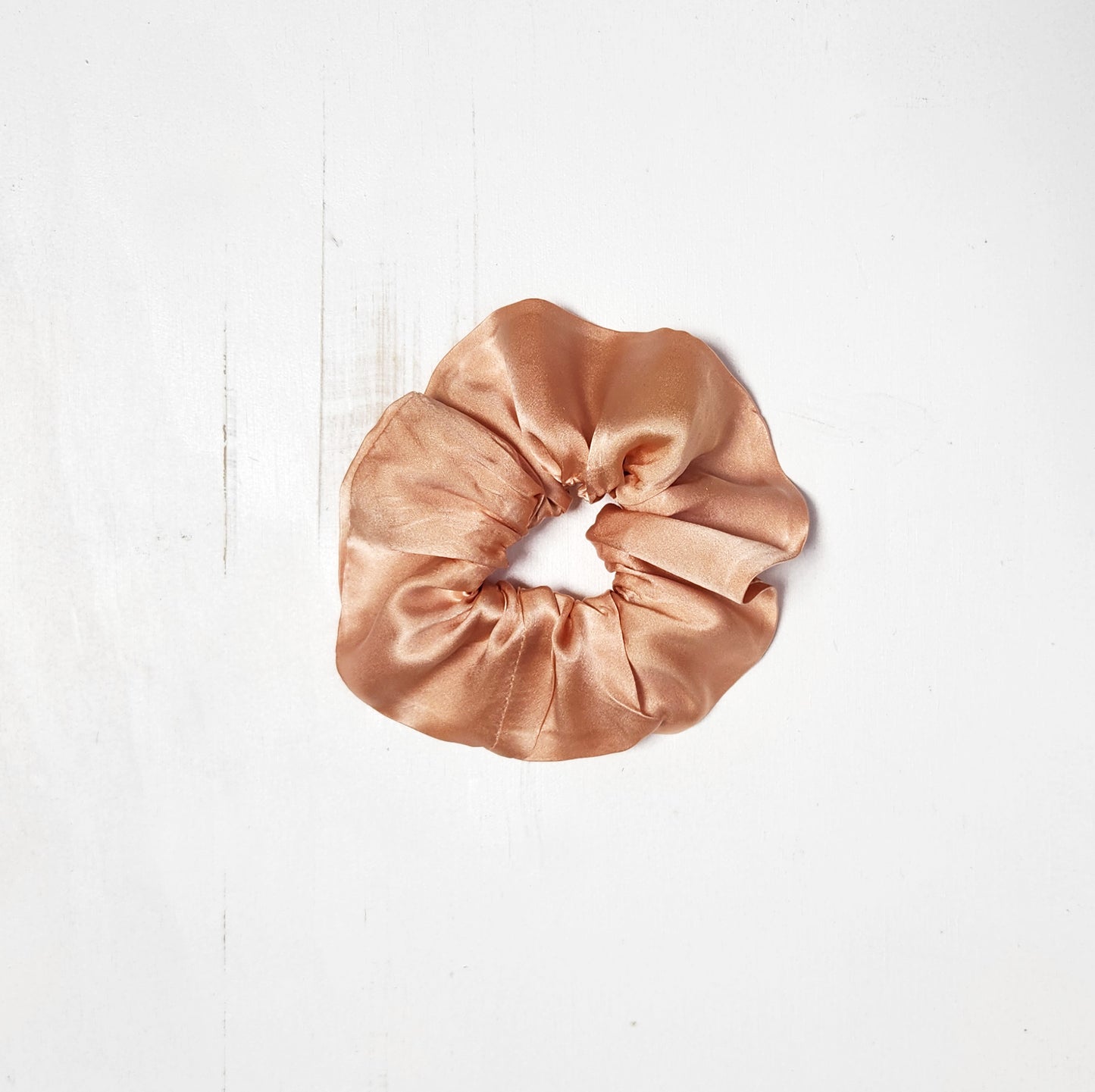 EARTH TONES Solid Botanically Dyed Silk Hair Scrunchie