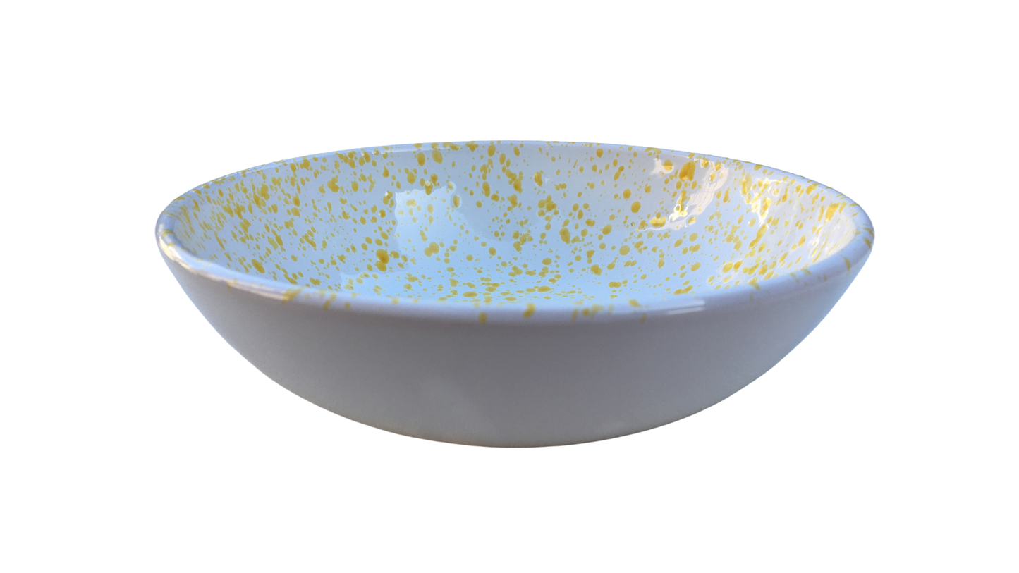 Yellow Splatter Plate