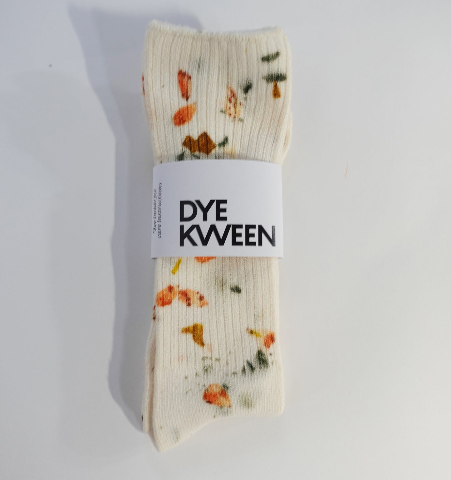 Abstract Bundled Dyed Bamboo Sock