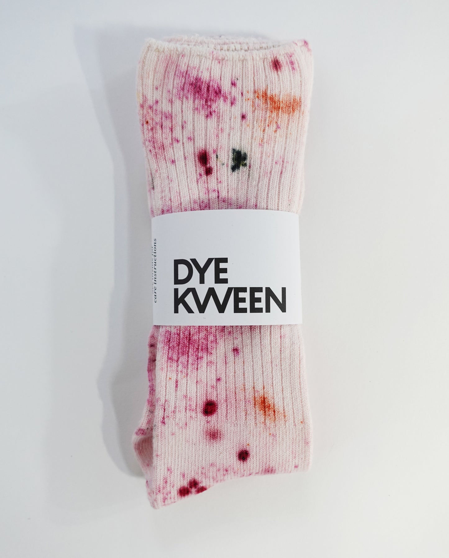 Abstract Bundled Dyed Bamboo Sock