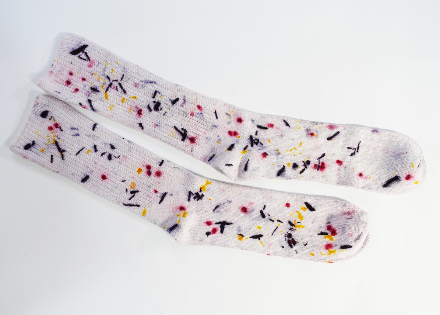Abstract Bundled Dyed Bamboo Sock