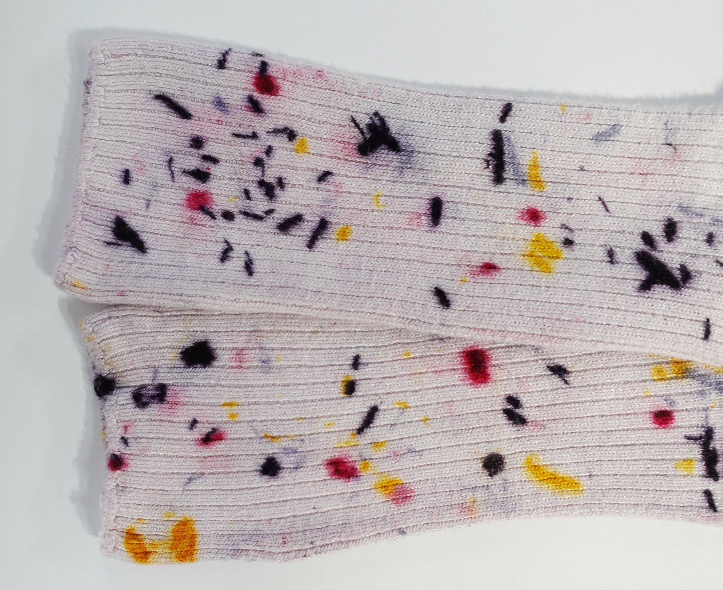 Abstract Bundled Dyed Bamboo Sock