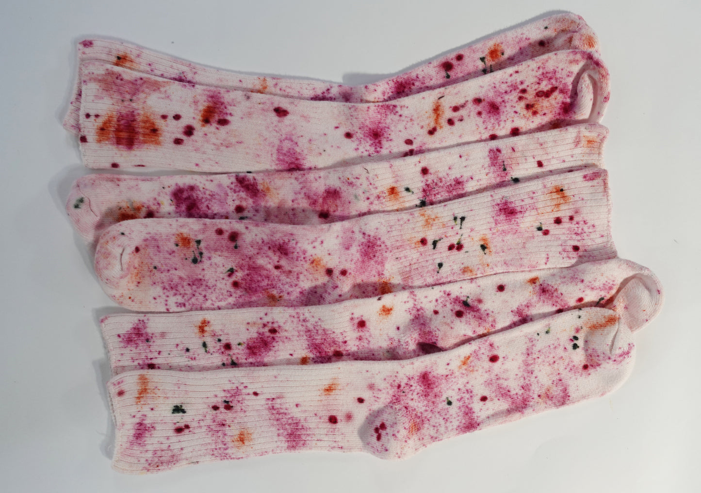 Abstract Bundled Dyed Bamboo Sock