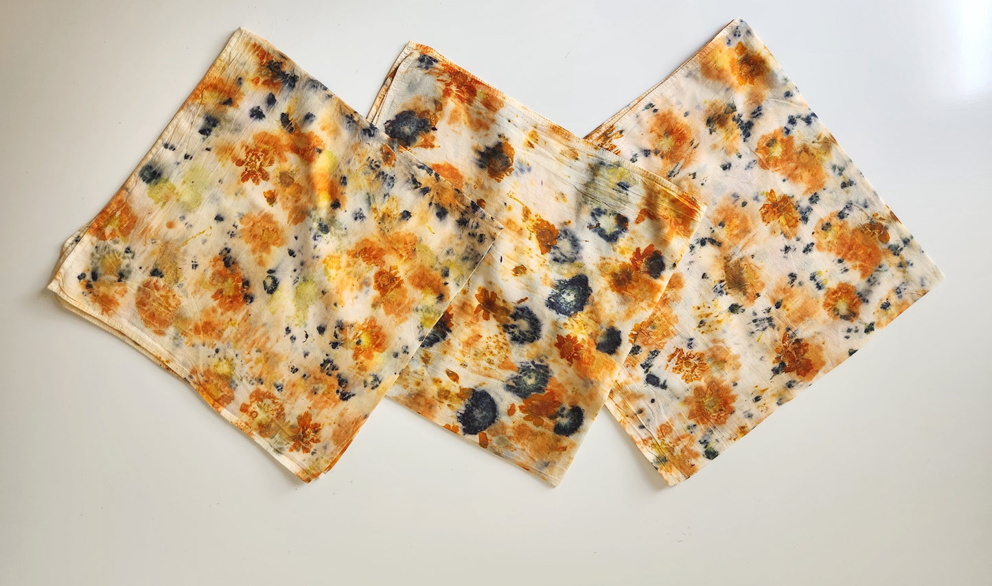 Bandana de algodón orgánico con estampado floral
