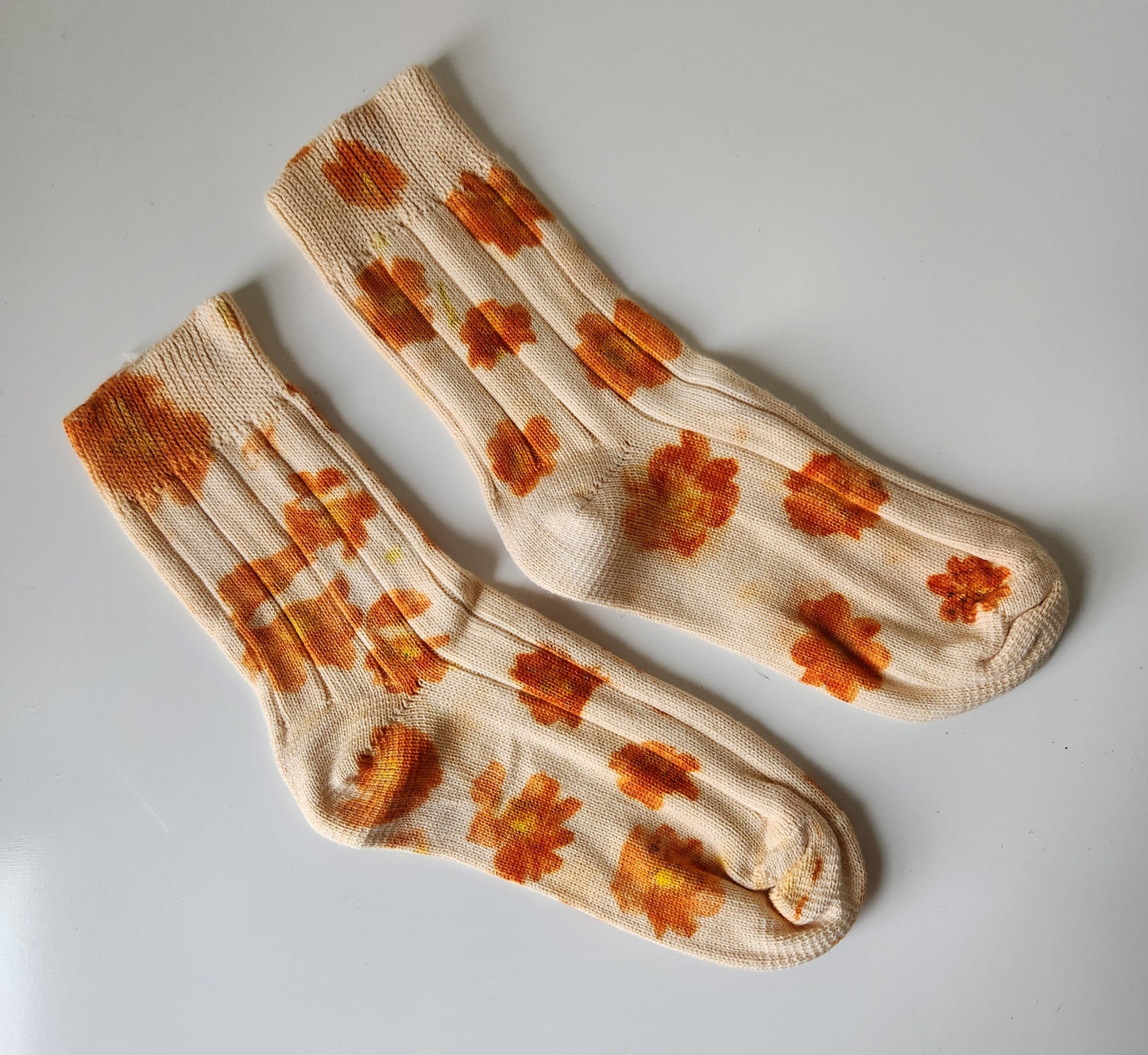 Cotton Knit Italian Sock - Flower Power
