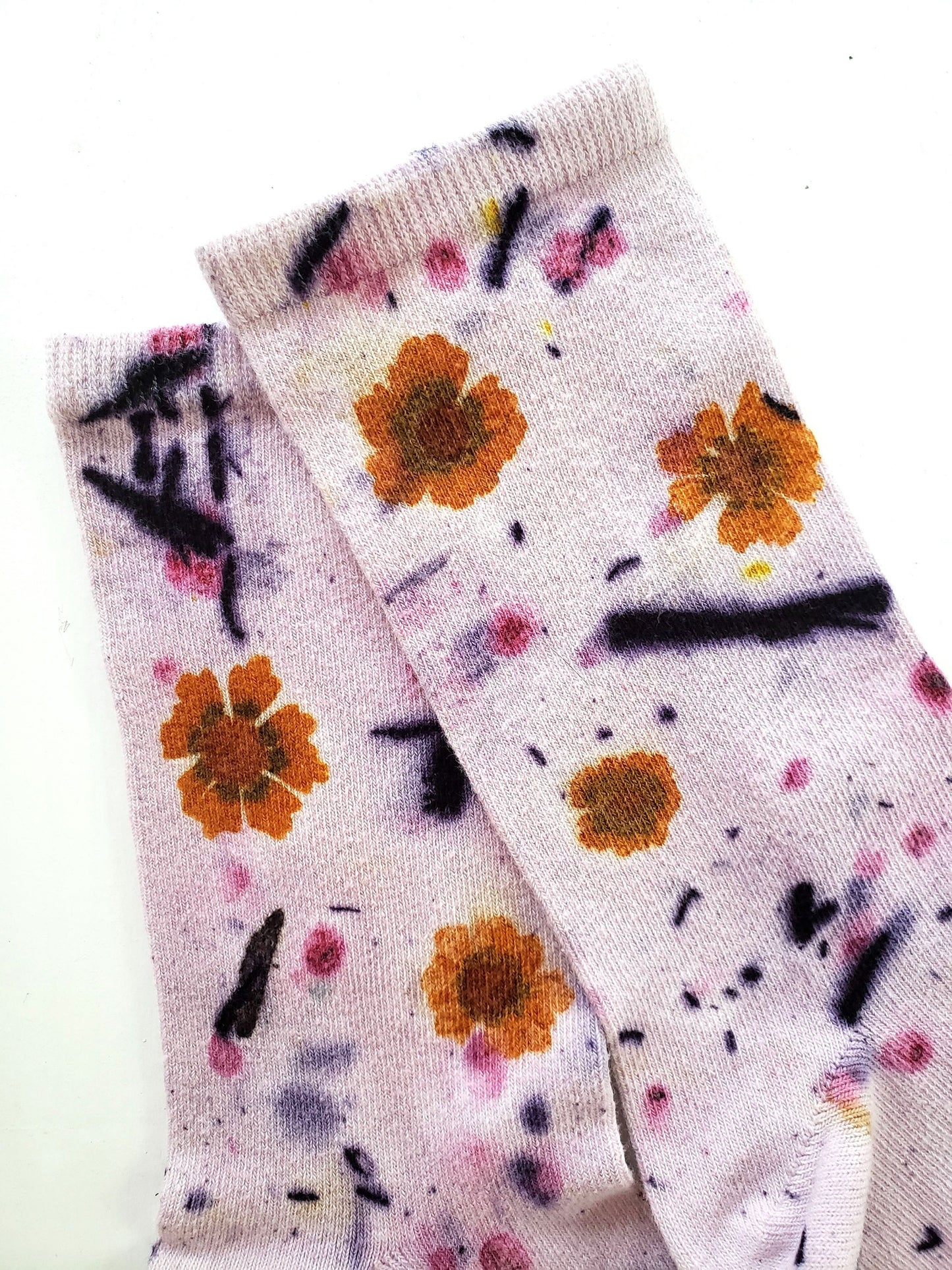 Flower Power Cotton Crew Sock