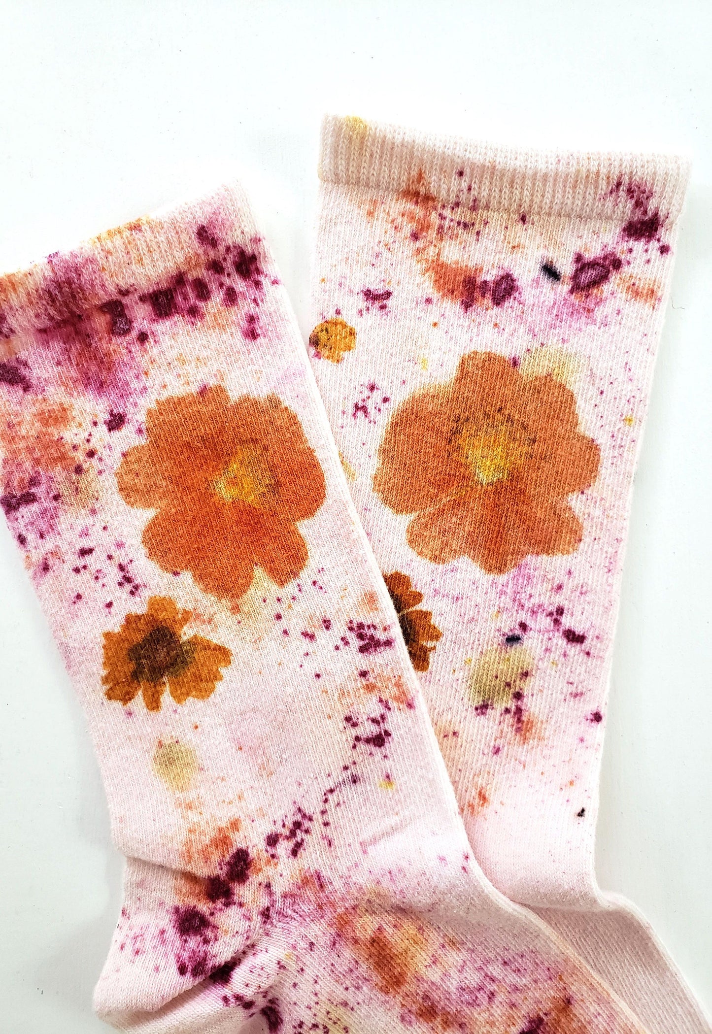 Flower Power Cotton Crew Sock