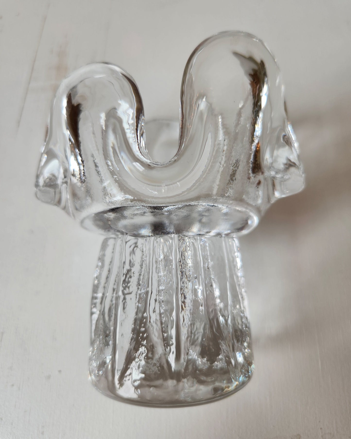 Soporte votivo de cristal de girasol sueco
