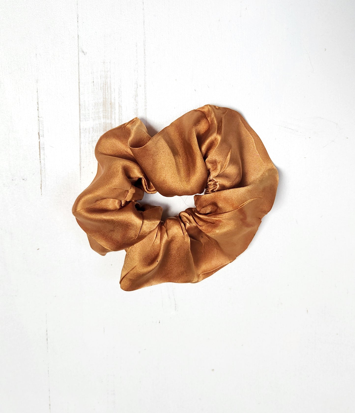 EARTH TONES Solid Botanically Dyed Silk Hair Scrunchie