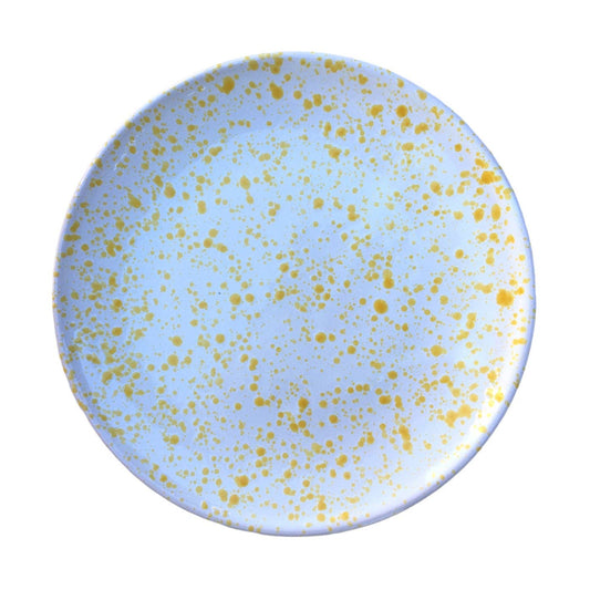 Yellow Splatter Plate