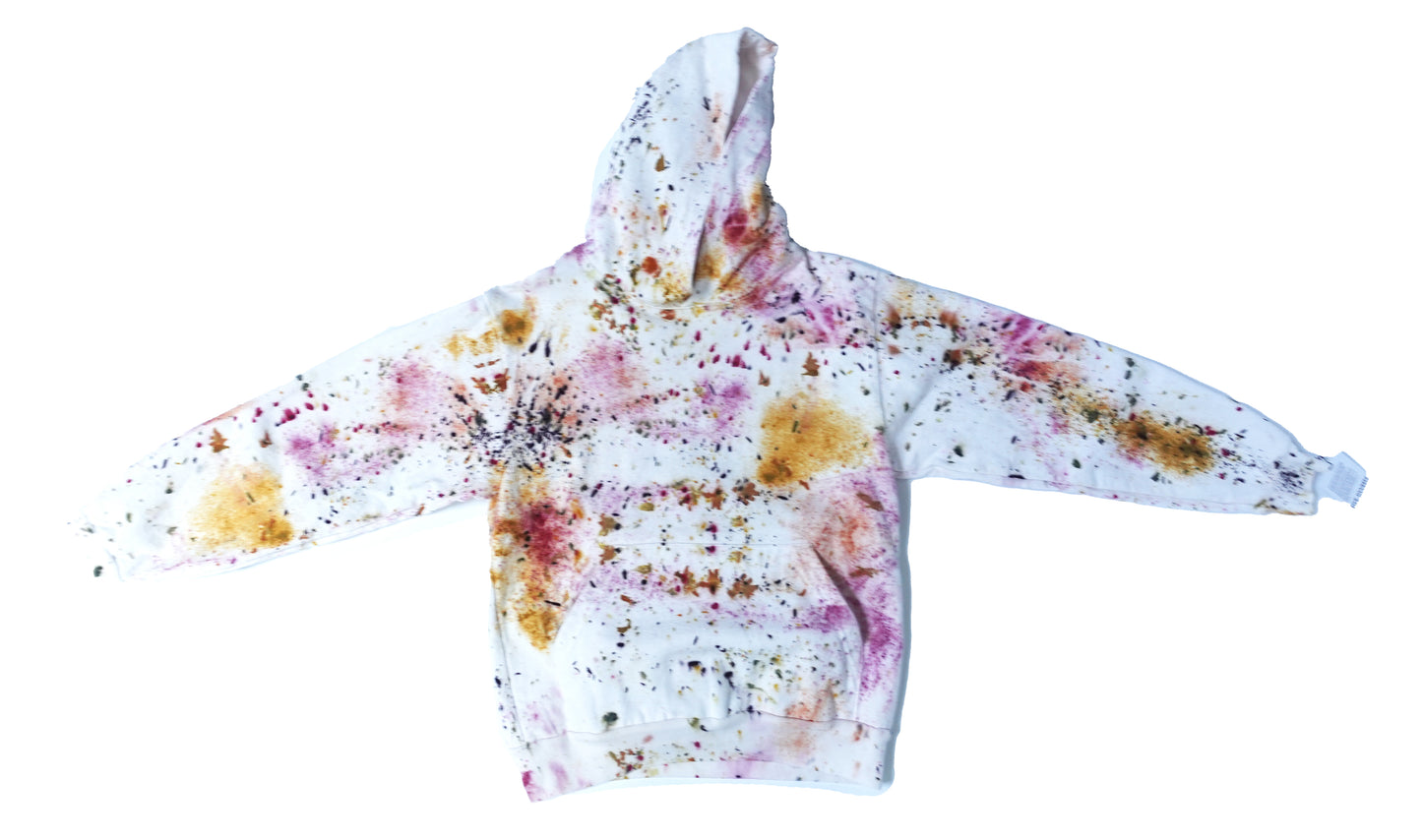 Botanically Dyed Hoodie Sweatshirt Size S