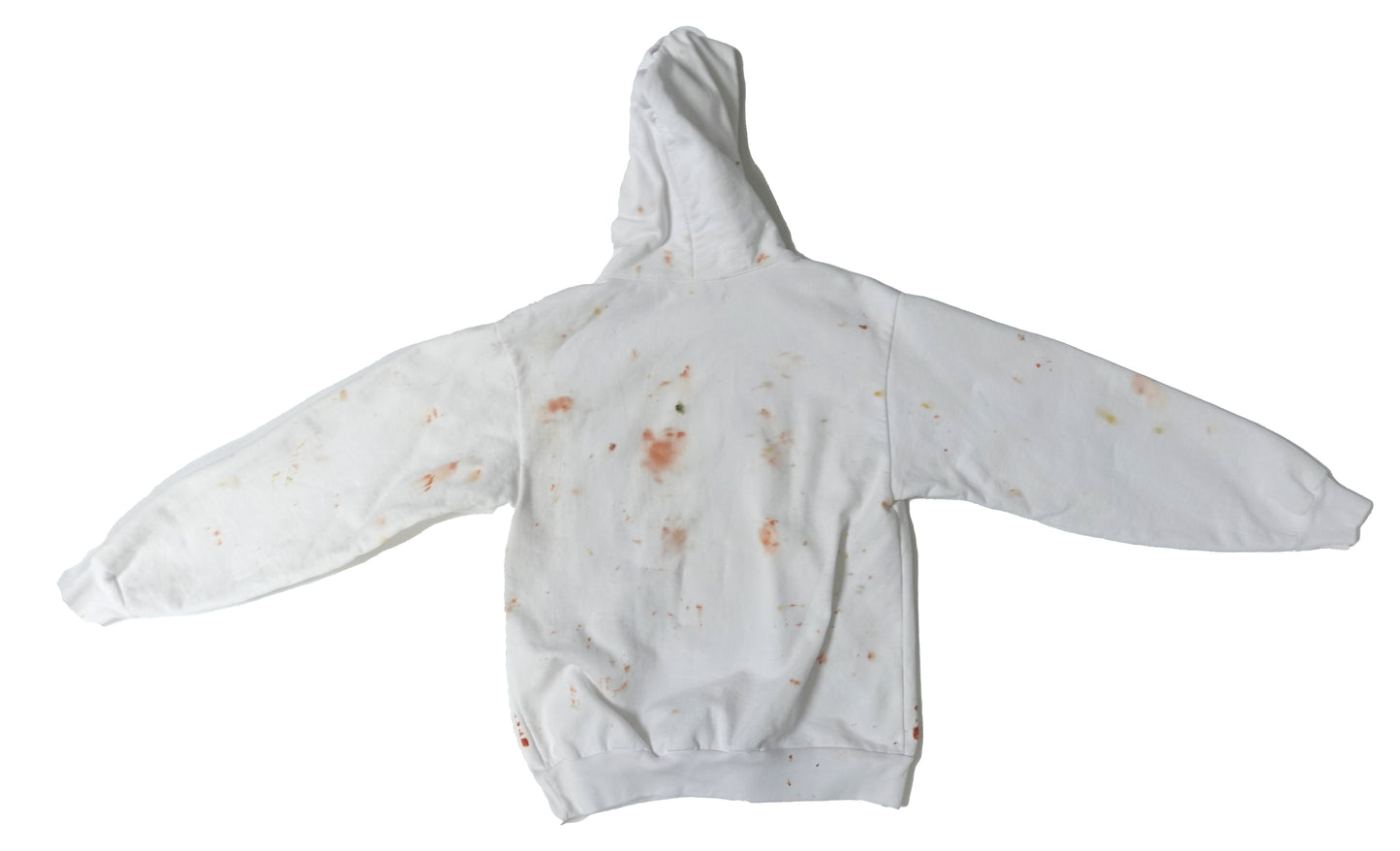 Flower Dyed Hoodie Sweatshirt Size S