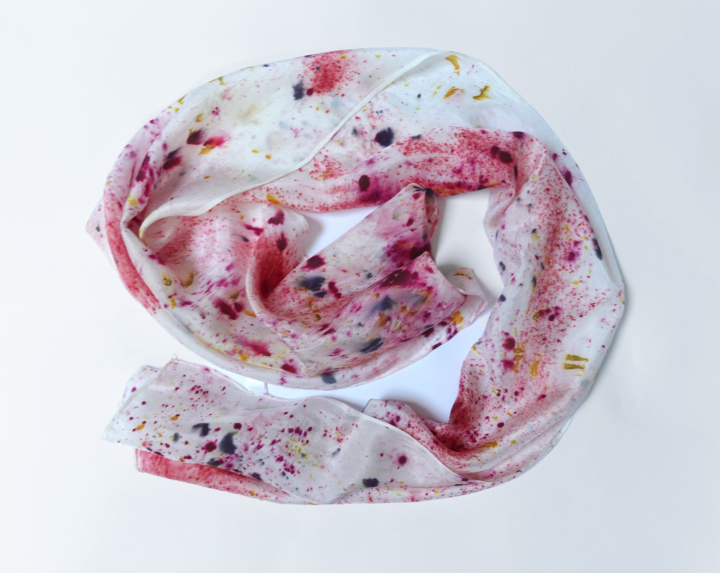 Galaxy Print Botanically Dyed Silk Oblong Scarf