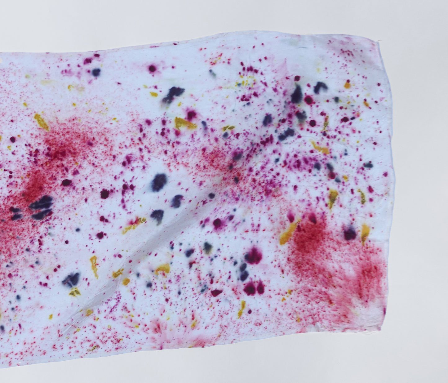 Galaxy Print Botanically Dyed Silk Oblong Scarf