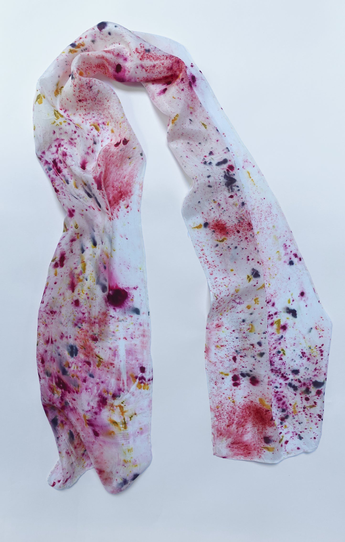 Galaxy Print Botanically Dyed Silk Oblong Scarf