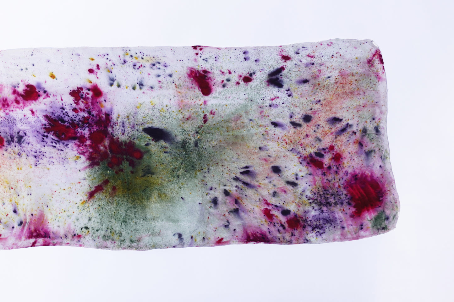 Galaxy Print Botanically Dyed Silk Oblong Scarf