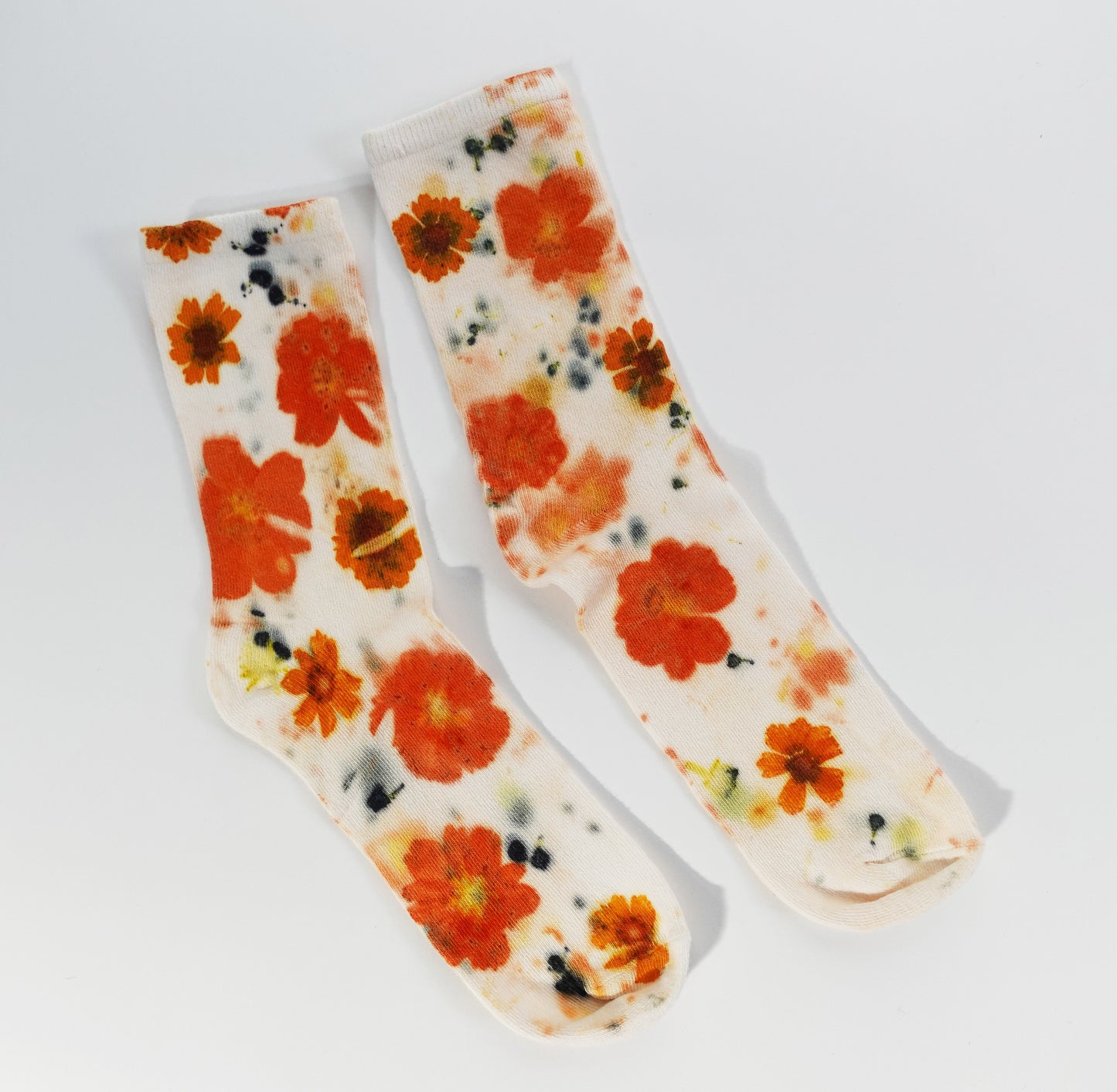 Flower Power Cotton Crew Sock