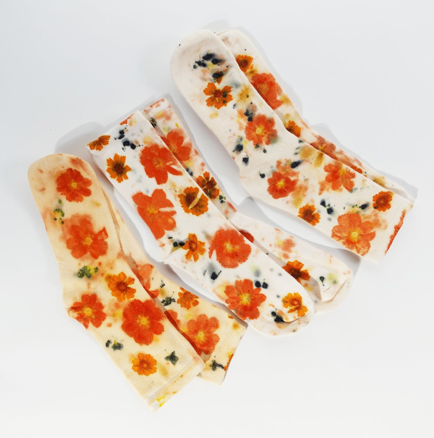 Flower Power Cotton Crew Sock