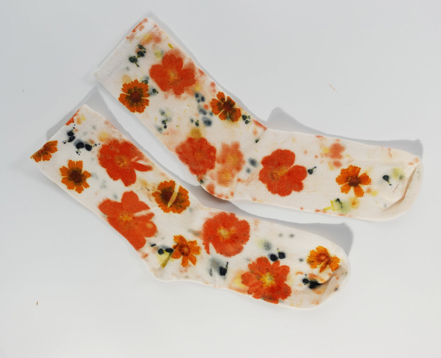 Flower Power Cotton Crew Sock