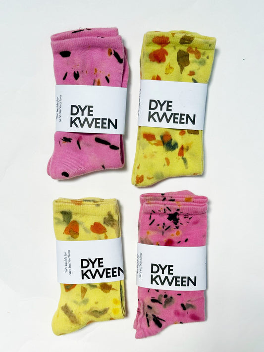 Bright Lights Cotton Botanically Dyed Socks