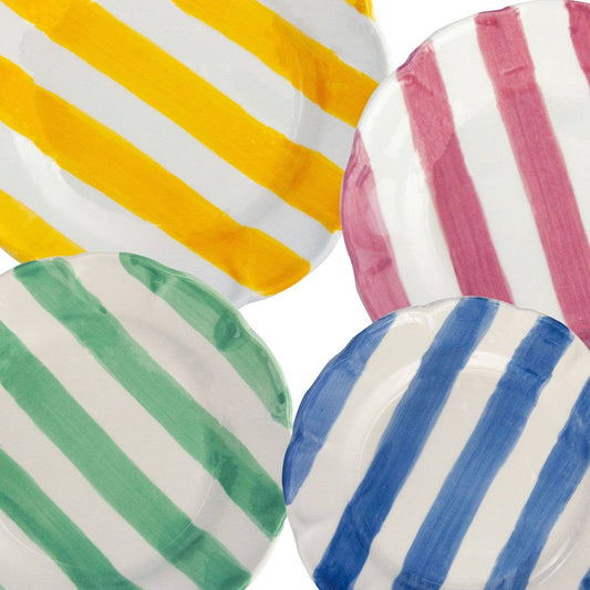 Stripes Collection – Hand-Painted Plates