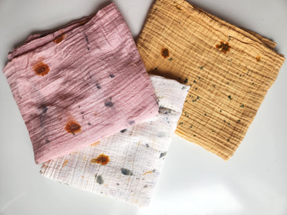 FLOWER POWER | Organic Cotton Baby Swaddle